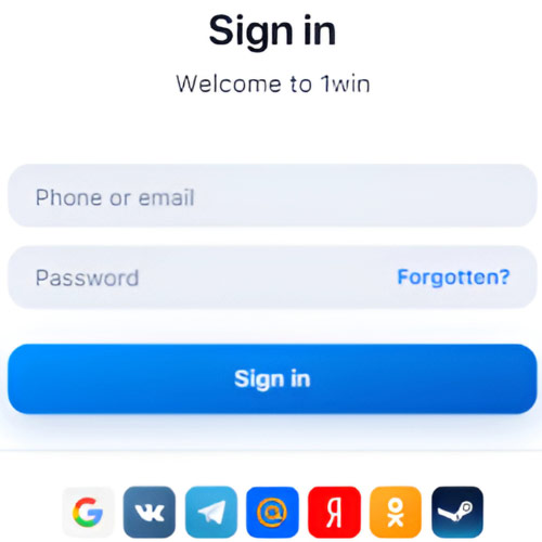 Instruction 1win app login